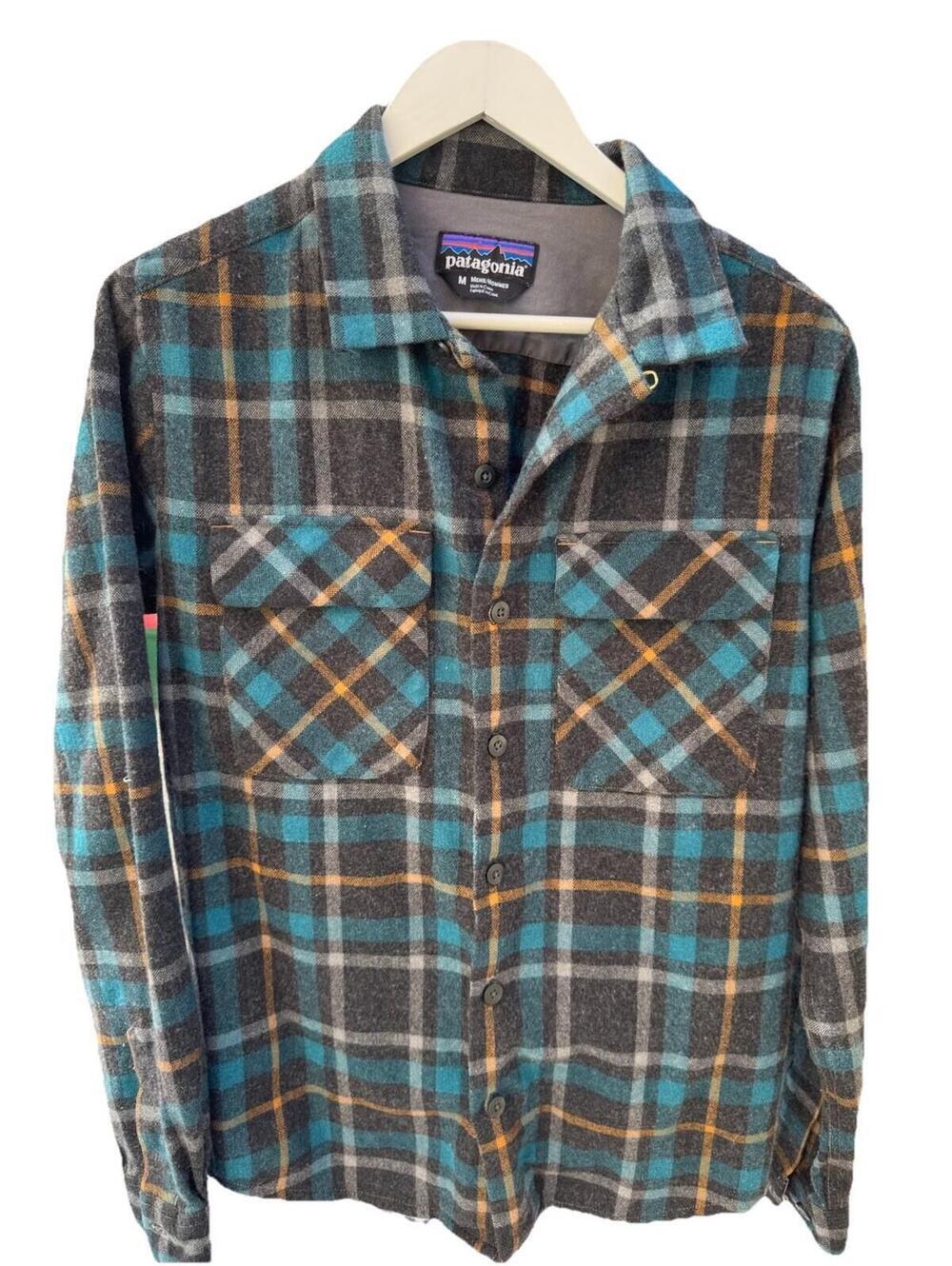 Patagonia Merino Wool Blend Plaid Shirt Men’s Sz M